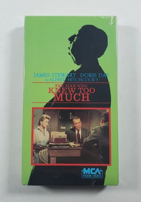 Hitchcock The Man Who Knew To Much VHS New Sealed 1983 MCA Home Video Watermark Foto 1 de 4