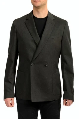 Blazer Hugo Boss Para Hombre Nielsen3 Calce Ajustado 100% Lana Doble Pecho US 44R IT 54R Foto 1 de 4