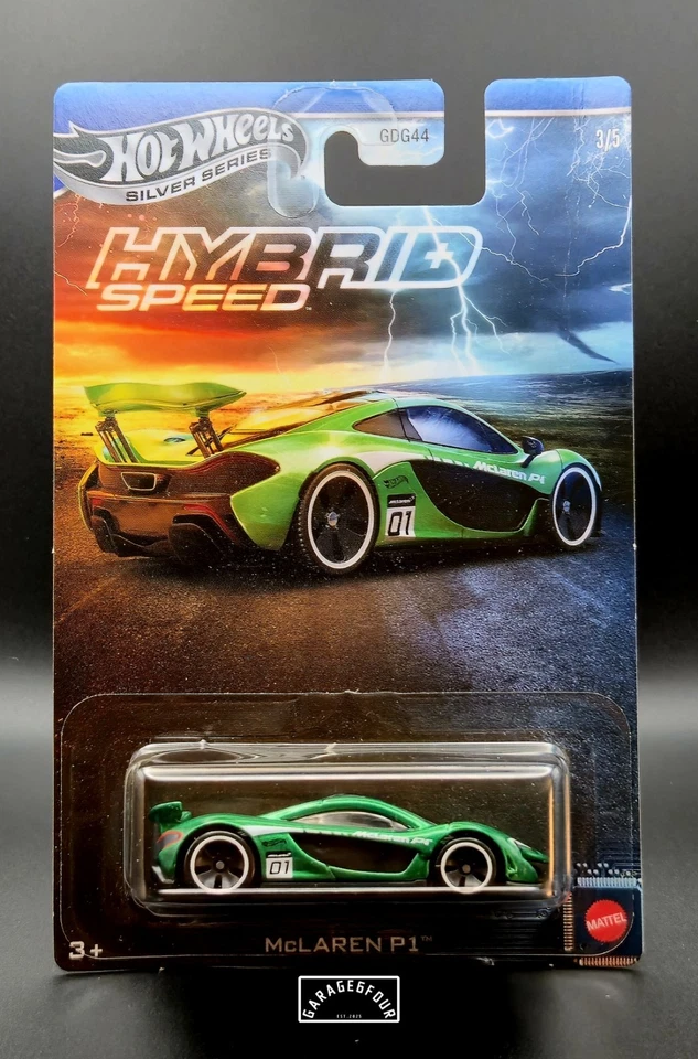 Hot Wheels Sliver Series - Velocidad híbrida - McLaren P1 verde Foto 1 de 1