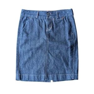 Falda lápiz vaquera Old Navy para mujer lavado oscuro elástica ajustada informal lavado oscuro 6 - Imagen 1 de 8