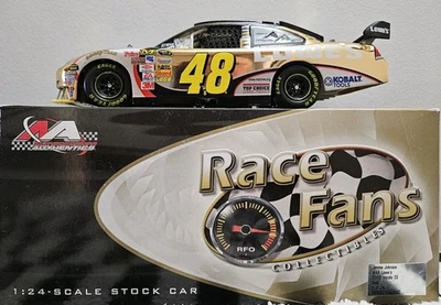 Jimmie Johnson Gold 2009 Lowe's 1 de 24 fanáticos de carreras de acción 1/24 Foto 1 de 4