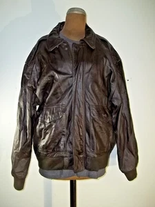 1991 American Born Army Air Force Type A-2 Leather Flight Jacket Size Large L - Bild 1 von 6