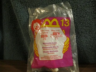 De colección 1999 McDonalds Toy Story 2 Marioneta Woody Puppet Juguete Nuevo en Paquete Foto 1 de 3