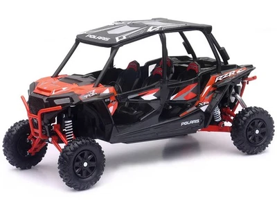 POLARIS RZR XP 4 TURBO DIRECCIÓN ASISTIDA ELÉCTRICA SPORT UTV NARANJA 1/18 DIECAST POR NUEVO RAY 57843 A Foto 1 de 3