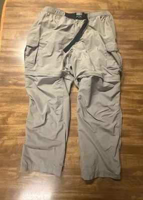 Calça Conversível Masculina Gander Mountain Guide Series Carga 2XL Bege Nylon Caminhada - Imagem 1 de 4