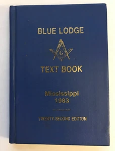 Rare Secret Blue Lodge Text Book Mississippi 1983 Grand Lodge - Picture 1 of 3