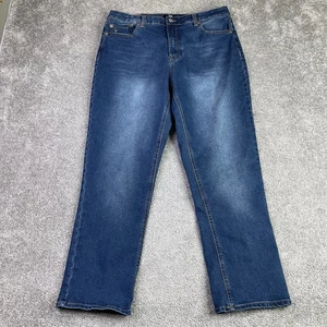 Frye Jeans Women’s 12/31 Blue Straight Relaxed High Rise Dark Denim Casual - Picture 1 of 13
