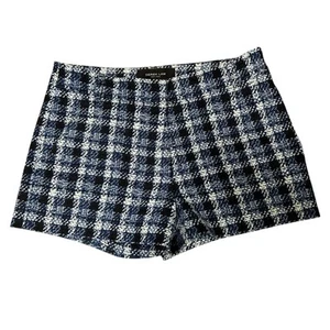 Derek Lam New York blue, black & white plaid shorts size 2 - Picture 1 of 5