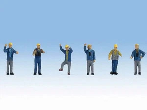 Walthers SceneMaster HO #6046 Pkg (6 Personen) 60er & 70er Jahre Yard Crewmen - Bild 1 von 1