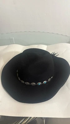 Outback Trading Company SILVERTON Lana Fieltro Sabroso Sombrero Triturador Negro Talla LG Foto 1 de 4