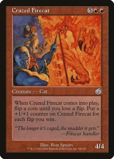 Crazed Firecat  94  MTG  NM Torment - Image 1 of 1