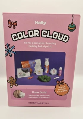 Kit de tinte para cabello Hally Color Cloud semipermanente espuma vacaciones oro rosa - NUEVO Foto 1 de 4