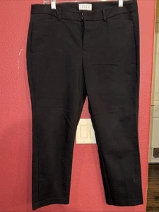 Elle Business Pants Ankle Length Black 10 Straight Leg - Picture 1 of 2