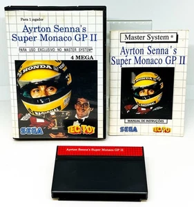 Ayrton Senna's Super Monaco GP II - Sega Master System - Tec Toy - CIB | TESTED - Picture 1 of 5