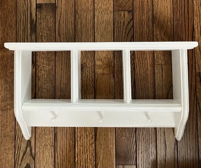 Estante de entrada de exhibición de madera de colección Knick Knack Clavija Casa de campo Campo Francés Foto 1 de 4