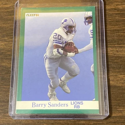 Fleer 1991 - Barry Sanders #247 Detroit Lions Foto 1 de 2