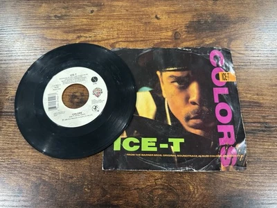 ICE-T Colors DJ PROMO 45 7" Vinyl HIP HOP RAP SOUL Warner Bros. Records Foto 1 de 4