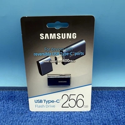 Unidad Flash USB SAMSUNG Tipo-C, 256 GB, Transfiere Archivos de 4 GB en 256 GB, Azul Foto 1 de 2
