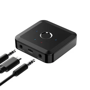 Bluetooth Transmitter Receiver Rechargeable Low Latency Wireless Portable V5.2 - Afbeelding 1 van 3