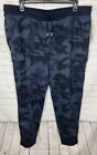 All In Motion Men’s Jogger Cargo Sweatpants Navy Camo Size XXL NWT