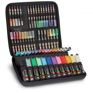 Estuche Uni Posca 54 piezas - Paquete de bolígrafo marcador de pintura acrílica a base de agua - Imagen 1 de 2