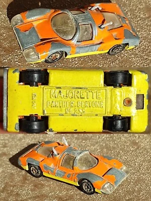 1/65 Majorette n233 PANTHER BERTONE Made in France voiture miniature jouet retro - Photo 1/4