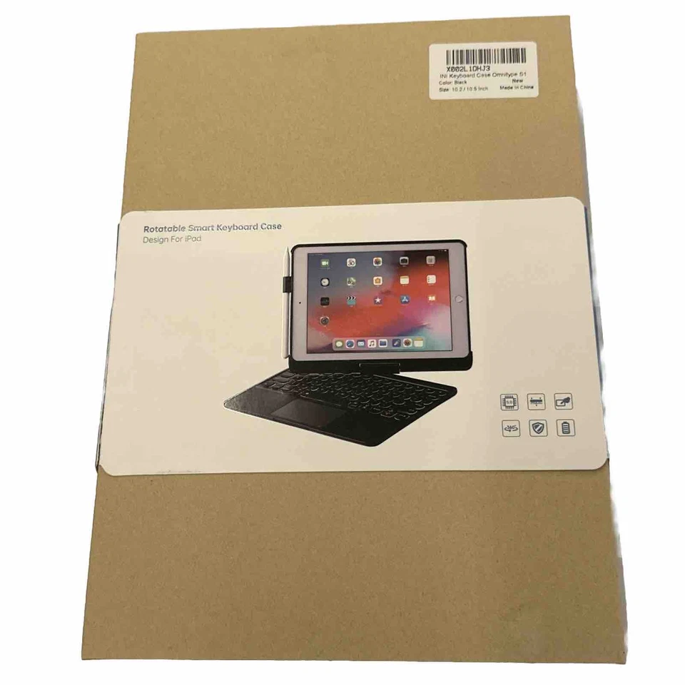 iPad Keyboard Case for 10.2 2021 9th 2020 8th 2019 7th, iPad Air 10.5 2019, iPad - Image 1 of 4