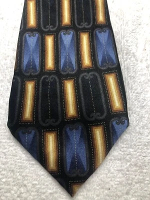 BERGAMO NEW YORK CORBATA NIÑO NEGRO AZUL DORADO NARANJA 3 X 52 Foto 1 de 4