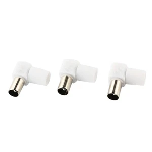 9.5mm RF Koax Rechter Winkel TV Stecker Stecker Adapter für TV Antennenkabel - Picture 1 of 5