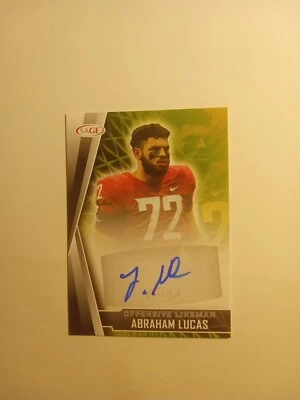 2022 SAGE High Series Auto Black Abraham Lucas #A-AL Rookie Auto RC - Image 1 of 4