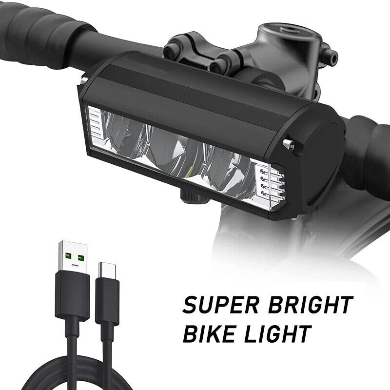 Wasserdichtes und ultra helles LED Fahrradlicht USB Ladefahrrad Scheinwerfer - Bild 1 von 1