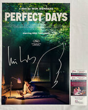Wim Wenders Director Signed w Doodle PERFECT DAYS 12x18 Photo EXACT Proof ACOA D