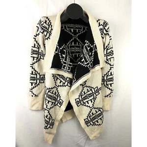 VTG Open Front Sweater Size S/M Aztec Pattern Women's Miss Kelly 1999 - Picture 1 of 7
