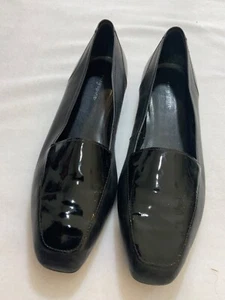 EASY SPIRIT PATENT LEATHER BLACK FLATS SZ 11M - Picture 1 of 7