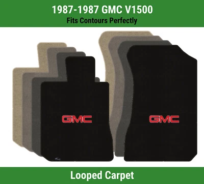 Lloyd Classic Loop Front Row Carpet Mats for 1987 GMC V1500 w/Red GMC 1 Logo - Image 1 of 4