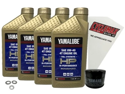 Cyclemax OEM FS 0W40 Oil Change Kit 2008-2014 Yamaha FX Nytro RTX Snowmobile - Image 1 of 4