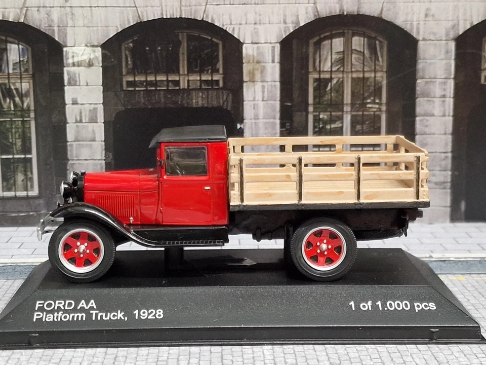 WHITEBOX 1/43 - FORD USA AA PLATFORM TRUCK 1928 - ELABORATO - PEZZO UNICO - Immagine 1 di 4