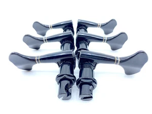 Gotoh GB-707B 6-String Bass Guitar Tuners Black 3+3 - Made in Japan - Picture 1 of 7