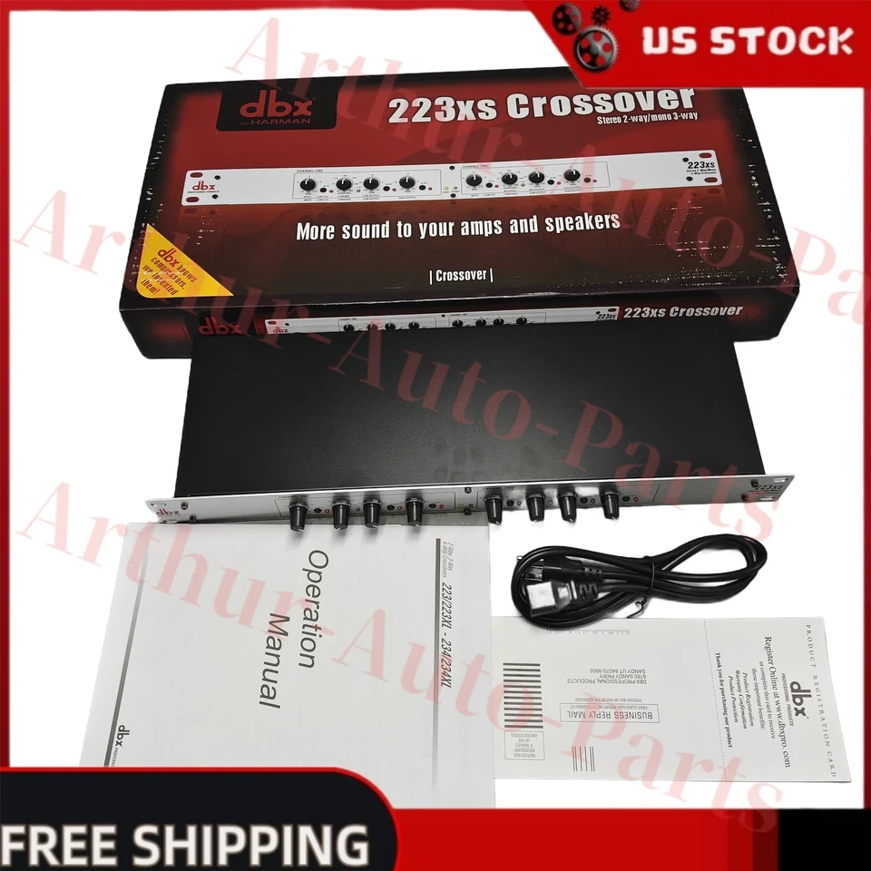 NEW DBX By Harman 223xs Crossover Stereo 2-Way / Mono 3-Way in Box w/ Manual - Image 1 of 4