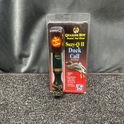 Vintage Duck Call Double Reed Quaker Boy Suzy-Q II In Package With Rare Cassette - Image 1 of 4