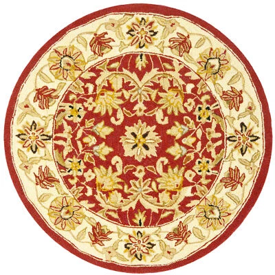 Safavieh Chelsea RED / IVORY 3' X 3' Round Area Rug - HK157A-3R - Image 1 of 3