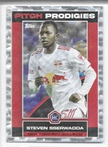 Steven Sserwadda New York Red Bulls 2023 Topps MLS Pitch Prodigies White Foil 32 - Picture 1 of 1