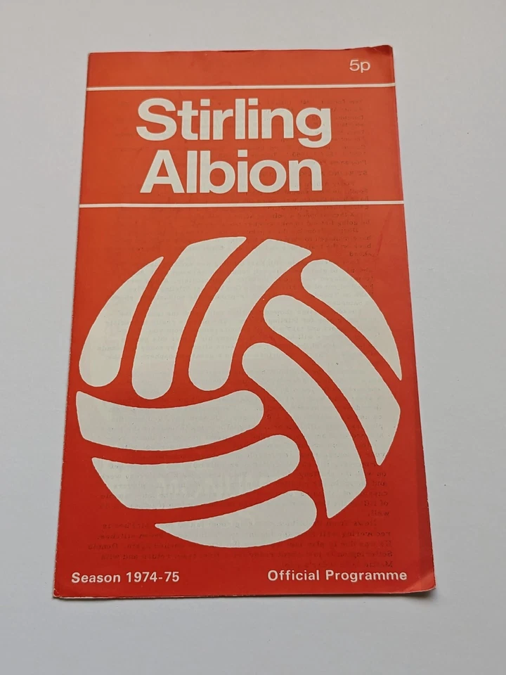 Stirling Albion v Queen of the South Scottish Football Programme 1974 / 75 - Image 1 of 4