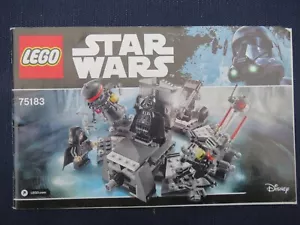 LEGO Star Wars: Darth Vader Transformation #75183 INSTRUCTION MANUAL ONLY - Picture 1 of 3