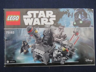 LEGO Star Wars: Darth Vader Transformation #75183 INSTRUCTION MANUAL ONLY - Image 1 of 3