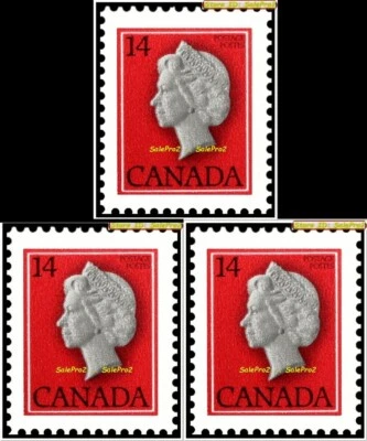 3x CANADA 1978 CANADIAN QUEEN ELIZABETH FV FACE 42 CENT MNH RARE MINT STAMP LOT - Image 1 of 2