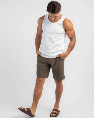 Volcom Men's Frickin Cross Shred 20" V.CO Tech Shorts Size 28 Tarmac Brown - Image 1 of 4