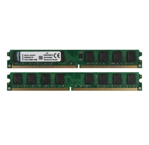 2x 2 GB 2G Intel CPU 2Rx8 PC2-5300 DIMM memoria RAM desktop DDR2 667Mhz 240Pin,- - Foto 1 di 6