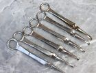 Lot x 6 pinces instruments chirurgicaux anciens France N 1 