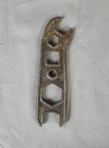 Vintage Meco No.2 Schweißen Tank Zylinderschlüssel Kombiwerkzeug 6" lang - Bild 1 von 3